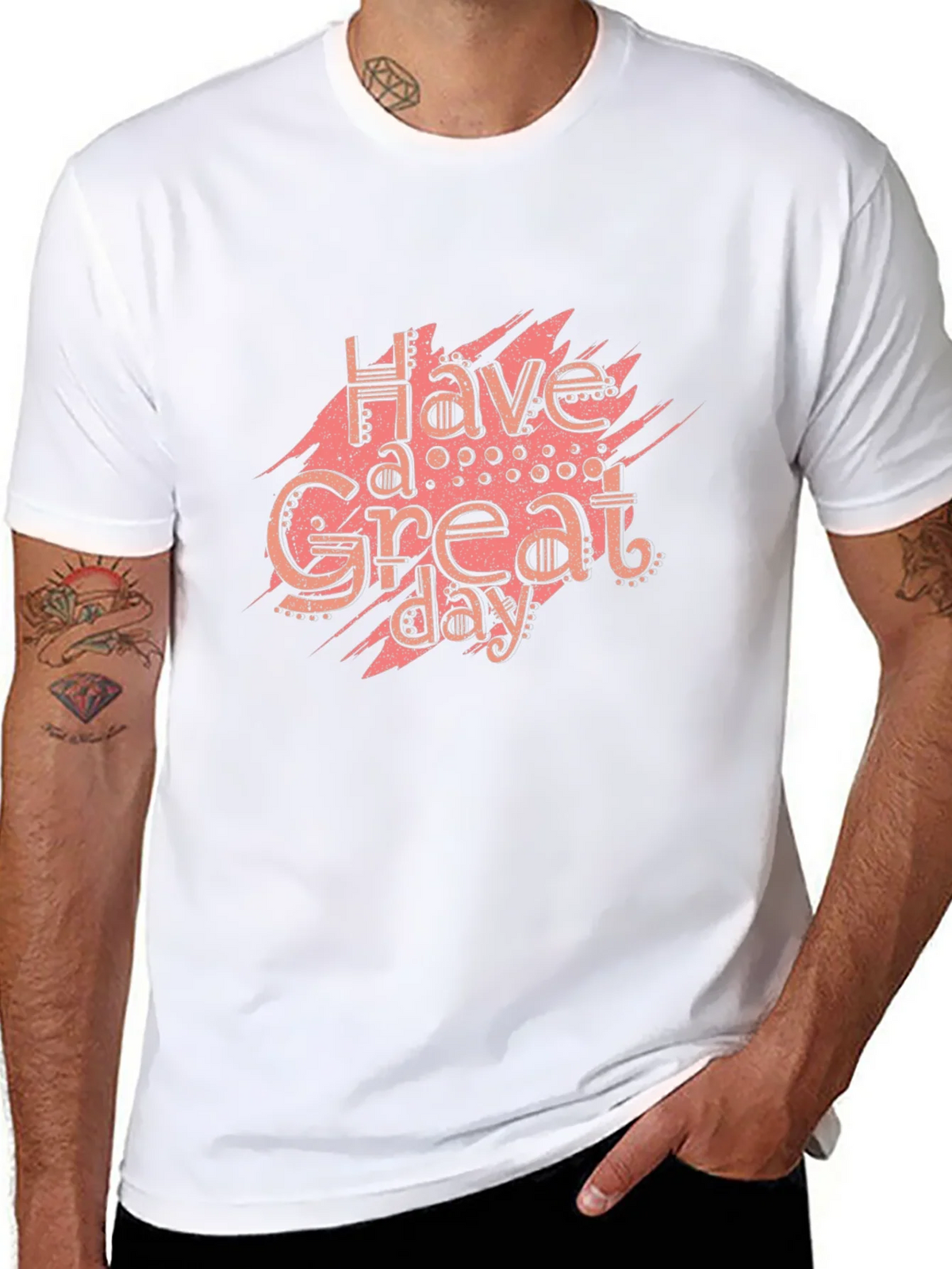 Have A Great Day Black Graphic Tee product image 7