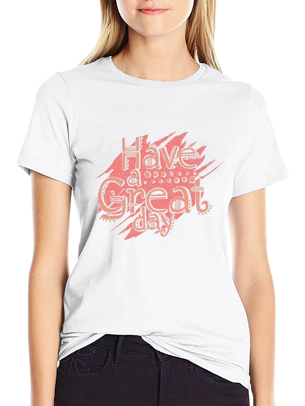 Have A Great Day Black Graphic Tee product image 8