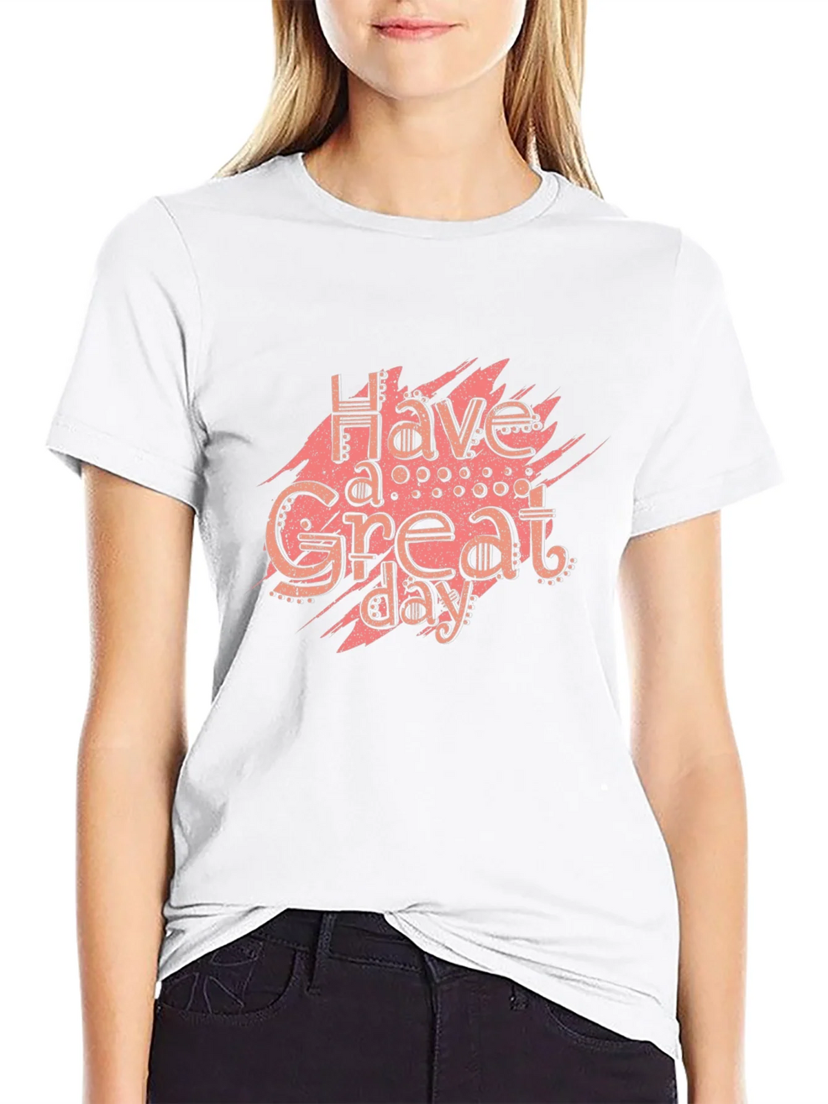 Have A Great Day Black Graphic Tee product image 8