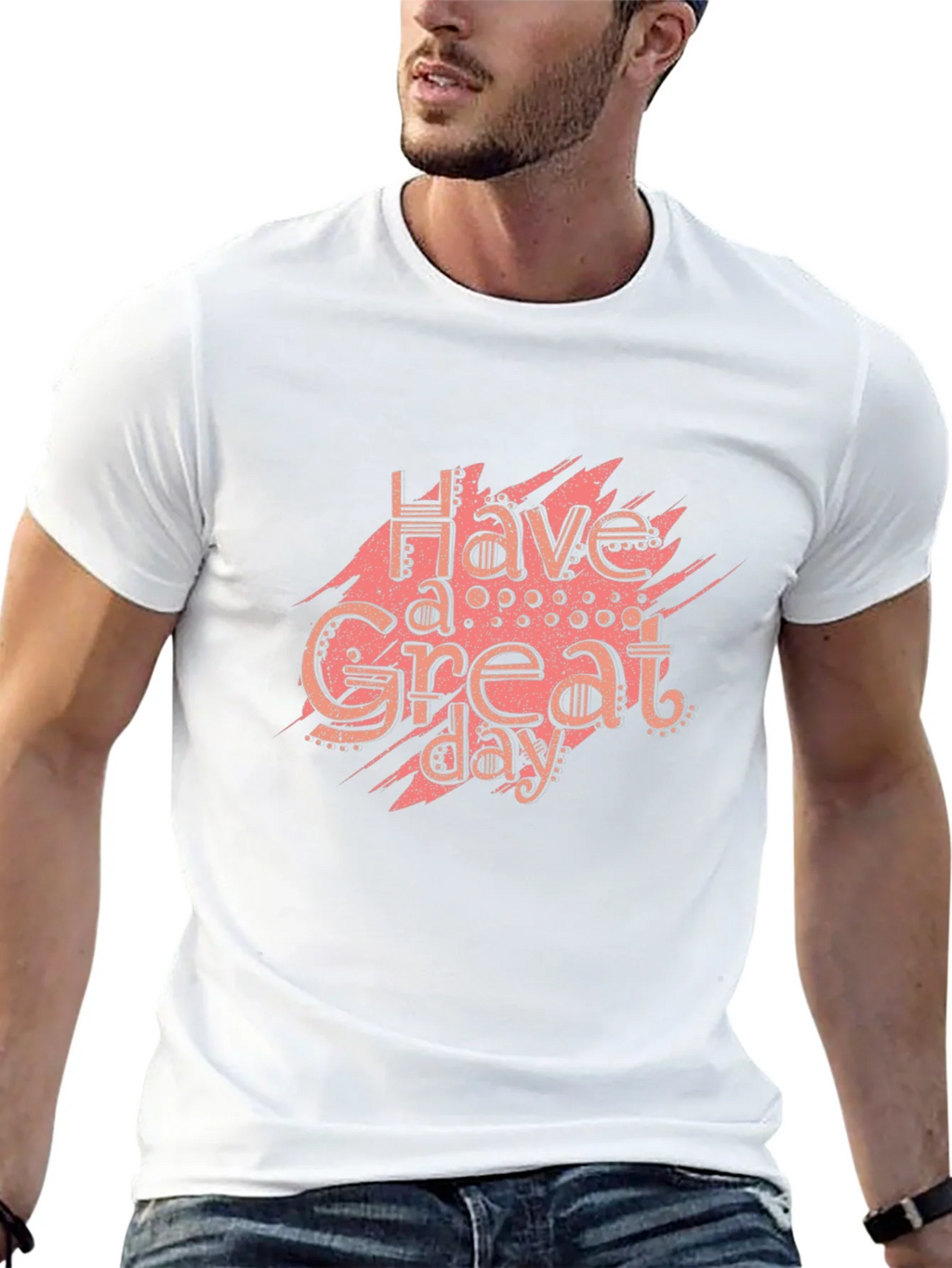 Have A Great Day Black Graphic Tee product image 12