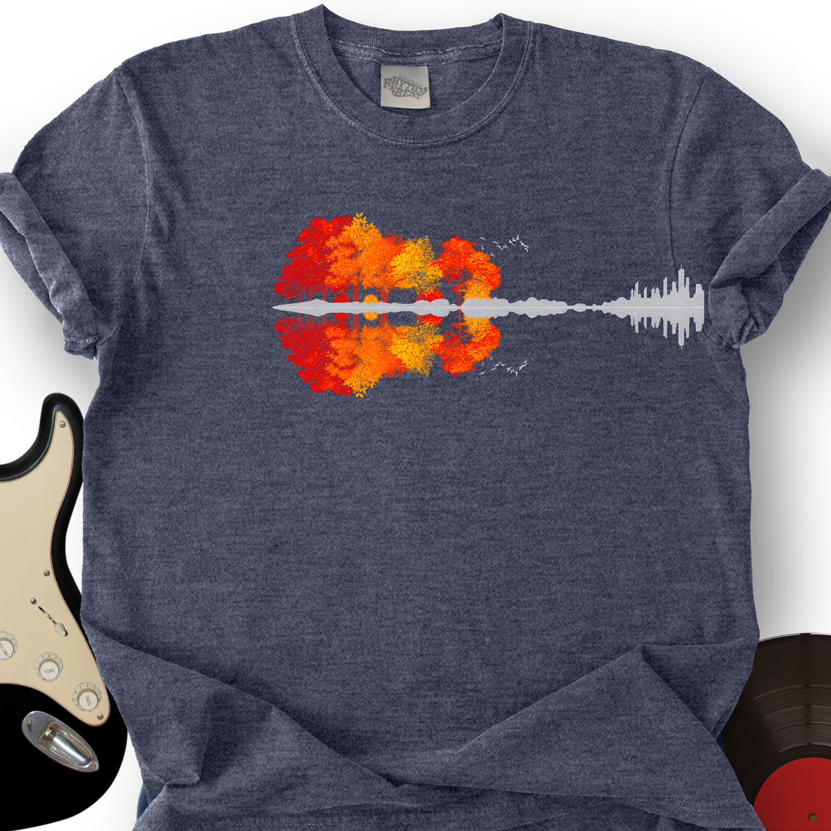 Autumn Forest Guitar T-Shirt product image 3