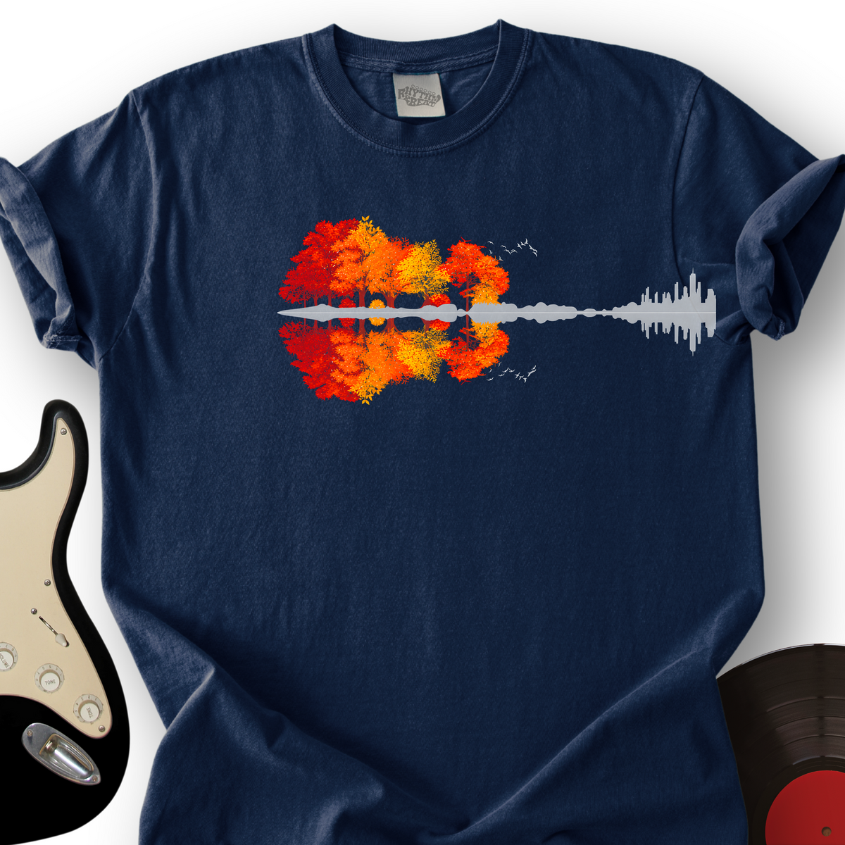 Autumn Forest Guitar T-Shirt product image 5