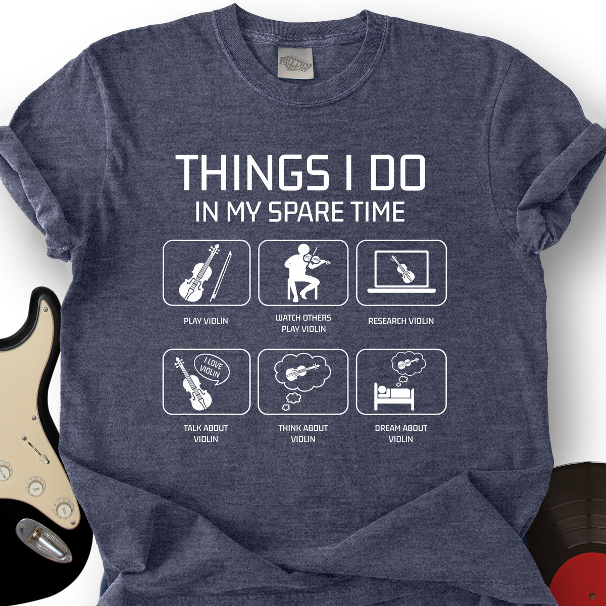 Spare Time Violin T-Shirt product image 3