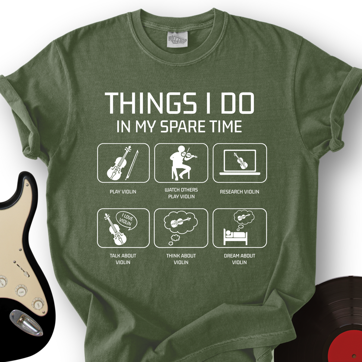 Spare Time Violin T-Shirt product image 4