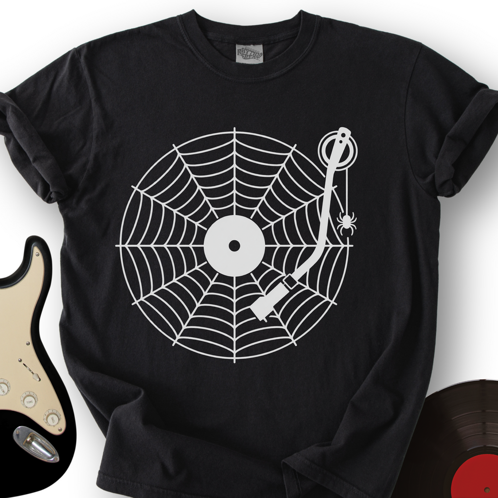 Spider Web Record T-Shirt product image 1