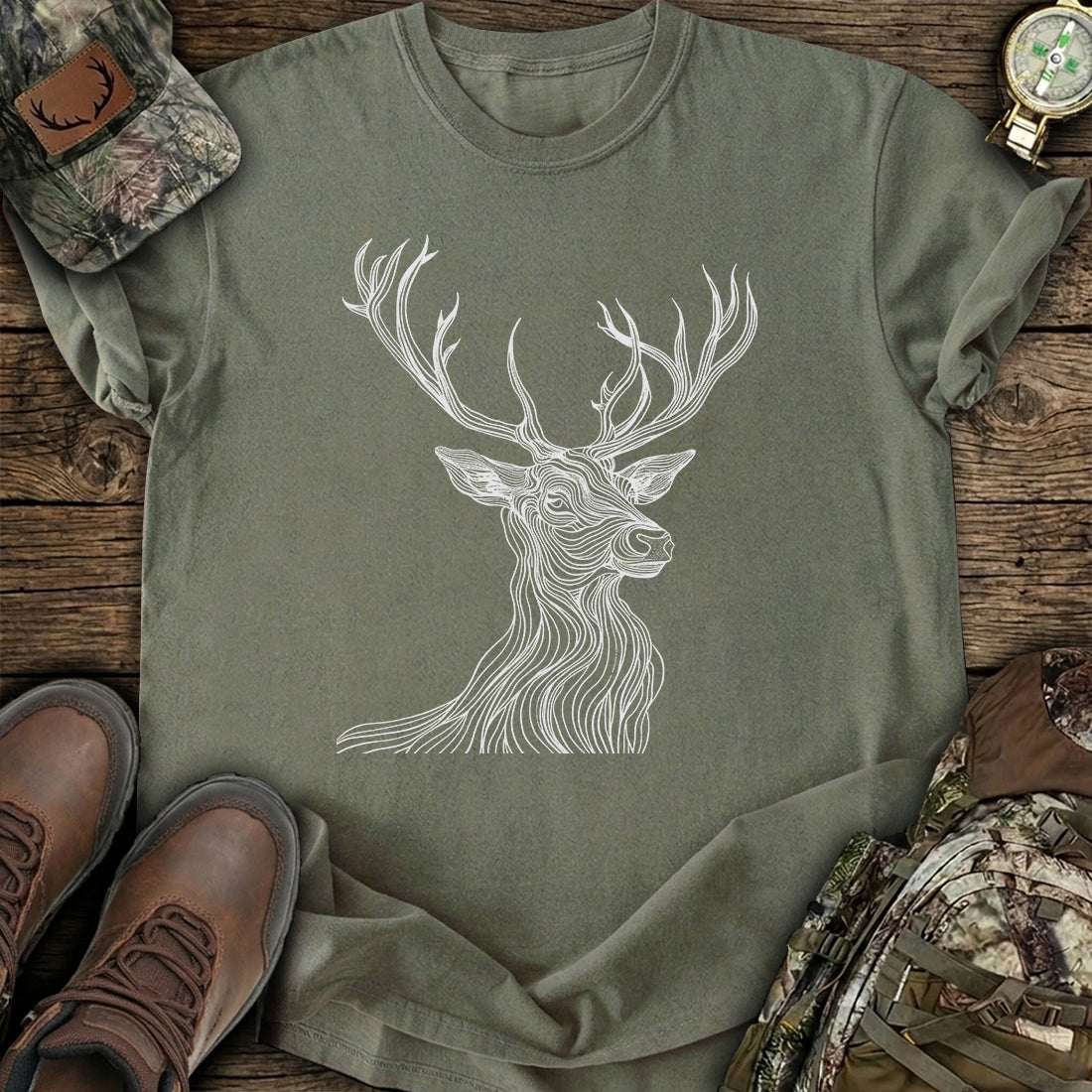 Mystic Stag Lines T-Shirt product image 3