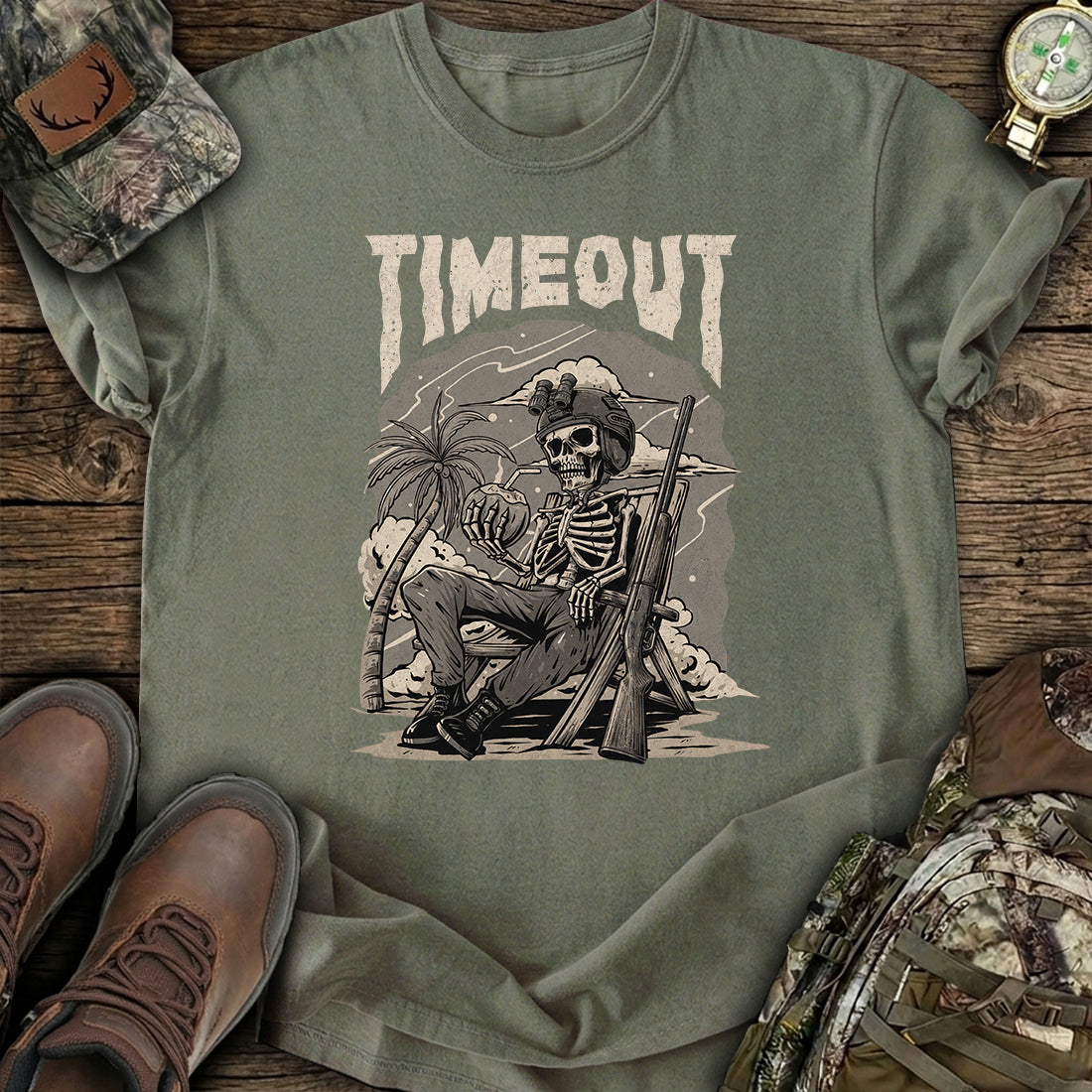 Timeout Skeleton T-Shirt product image 3