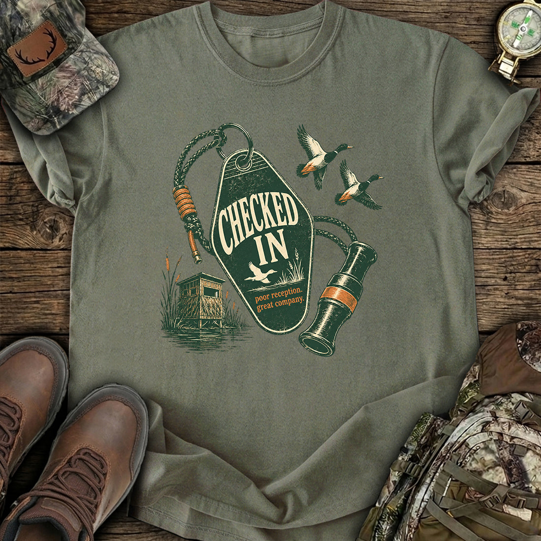 Checked In to Peace T-Shirt product image 1