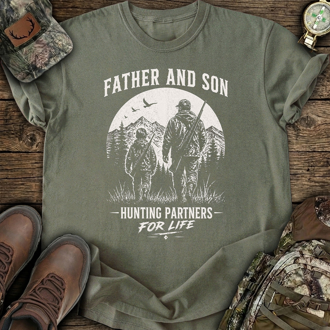 Father Son Hunting Partners T-Shirt product image 6