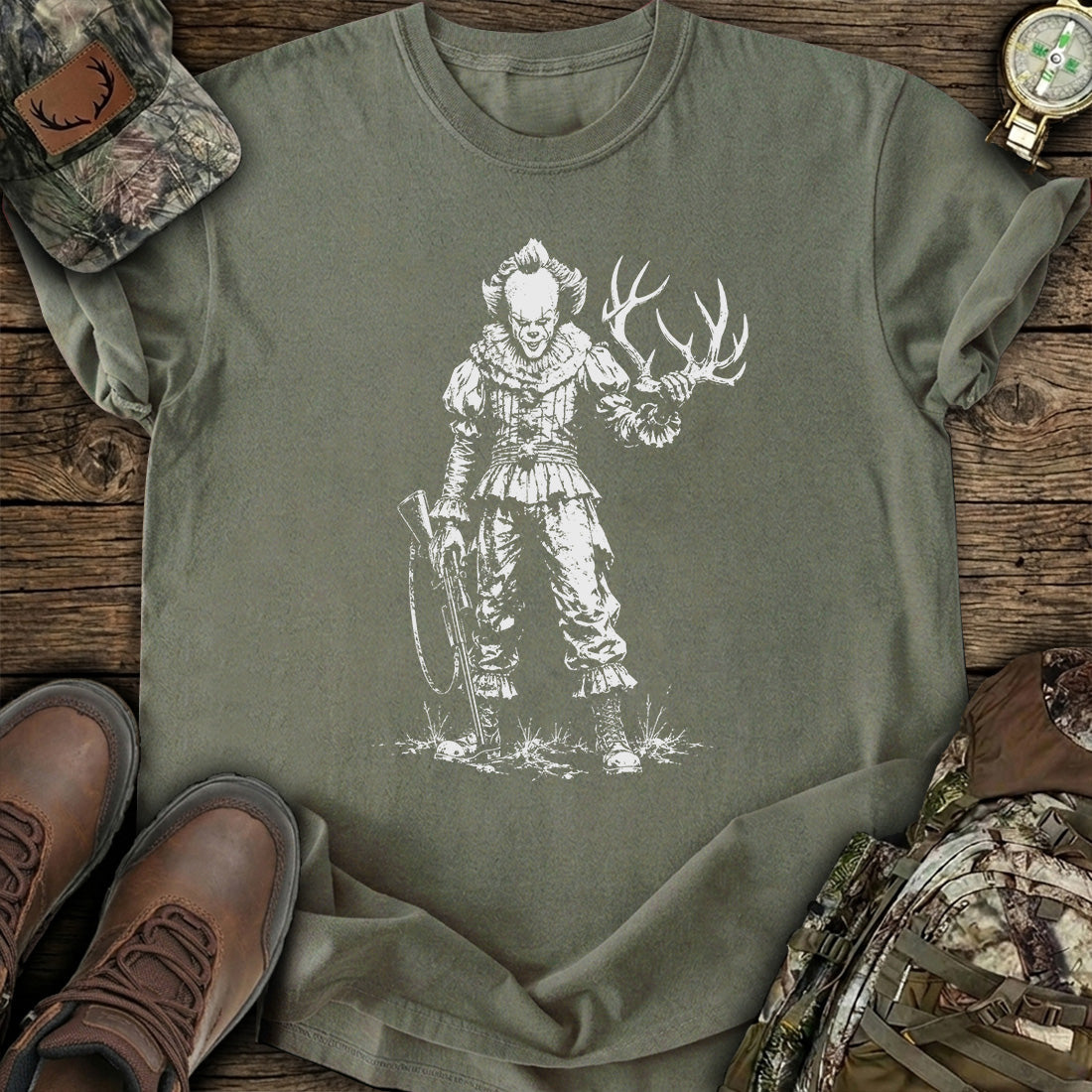 Antlered Nightmare Hunter T-Shirt product image 6