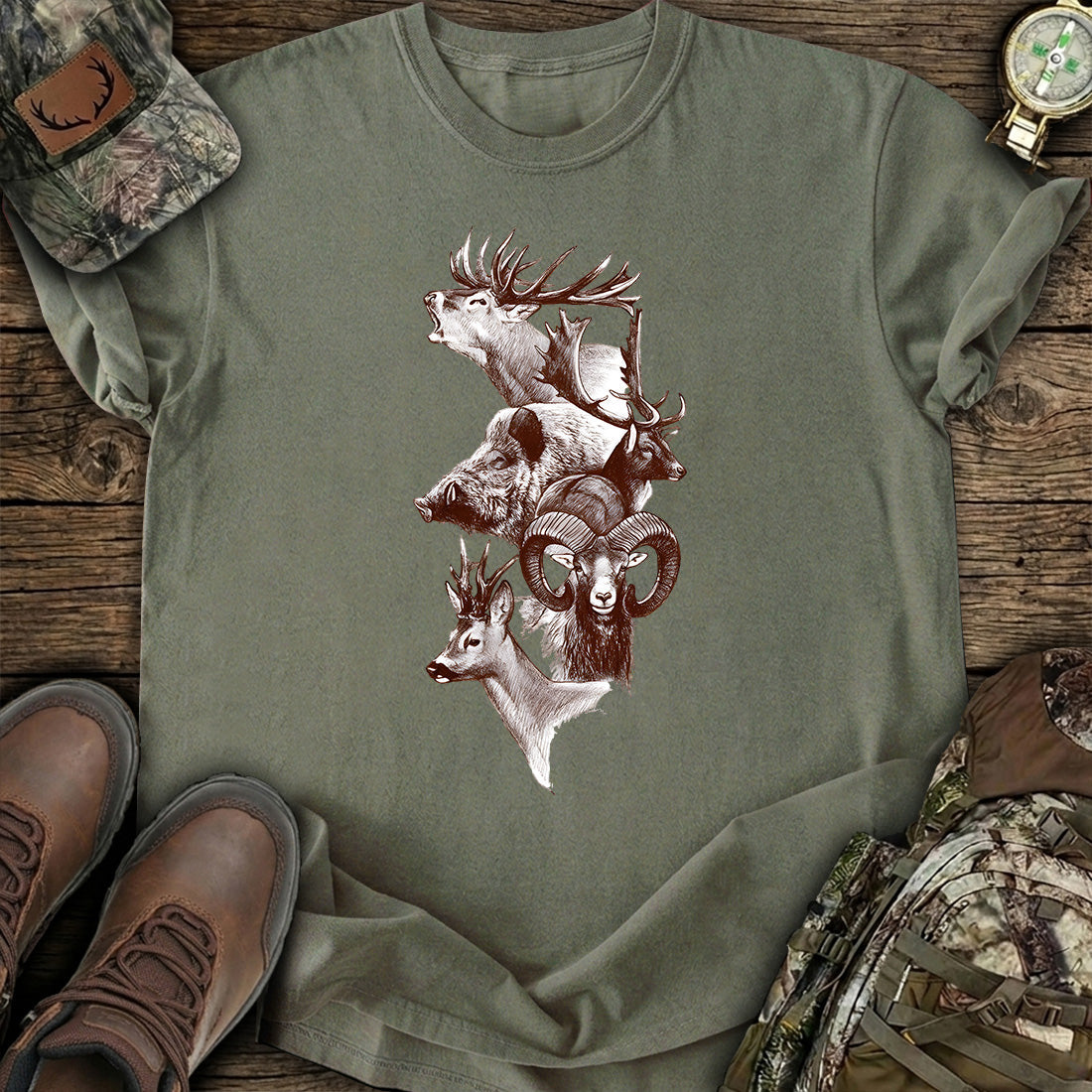 Big Game Hunting Animals T-Shirt product image 6