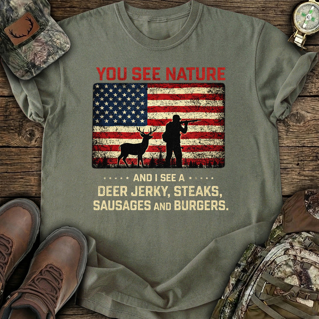 You See Nature I Deer T-Shirt product image 4