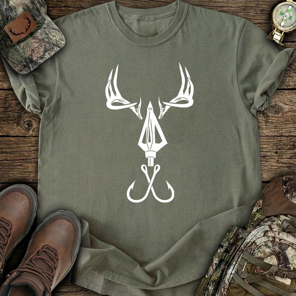 Deer Antler Arrow Hook T-Shirt product image 5