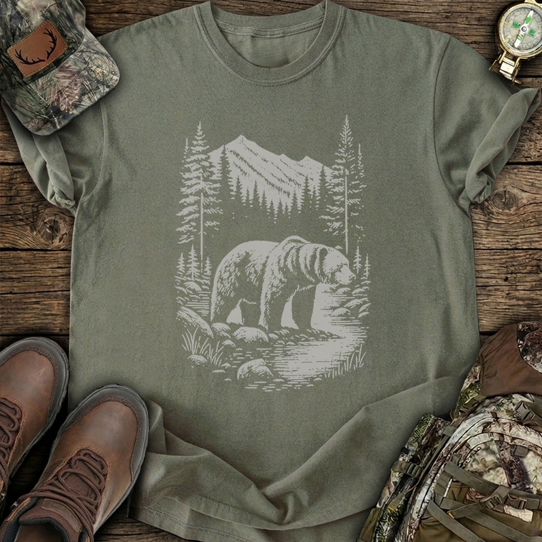 Mountain Bear Solitude T-Shirt product image 6