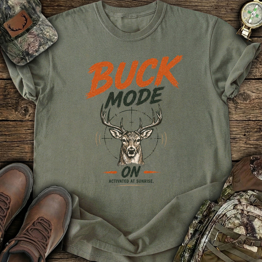 Sunrise Buck Mode On T-Shirt product image 7