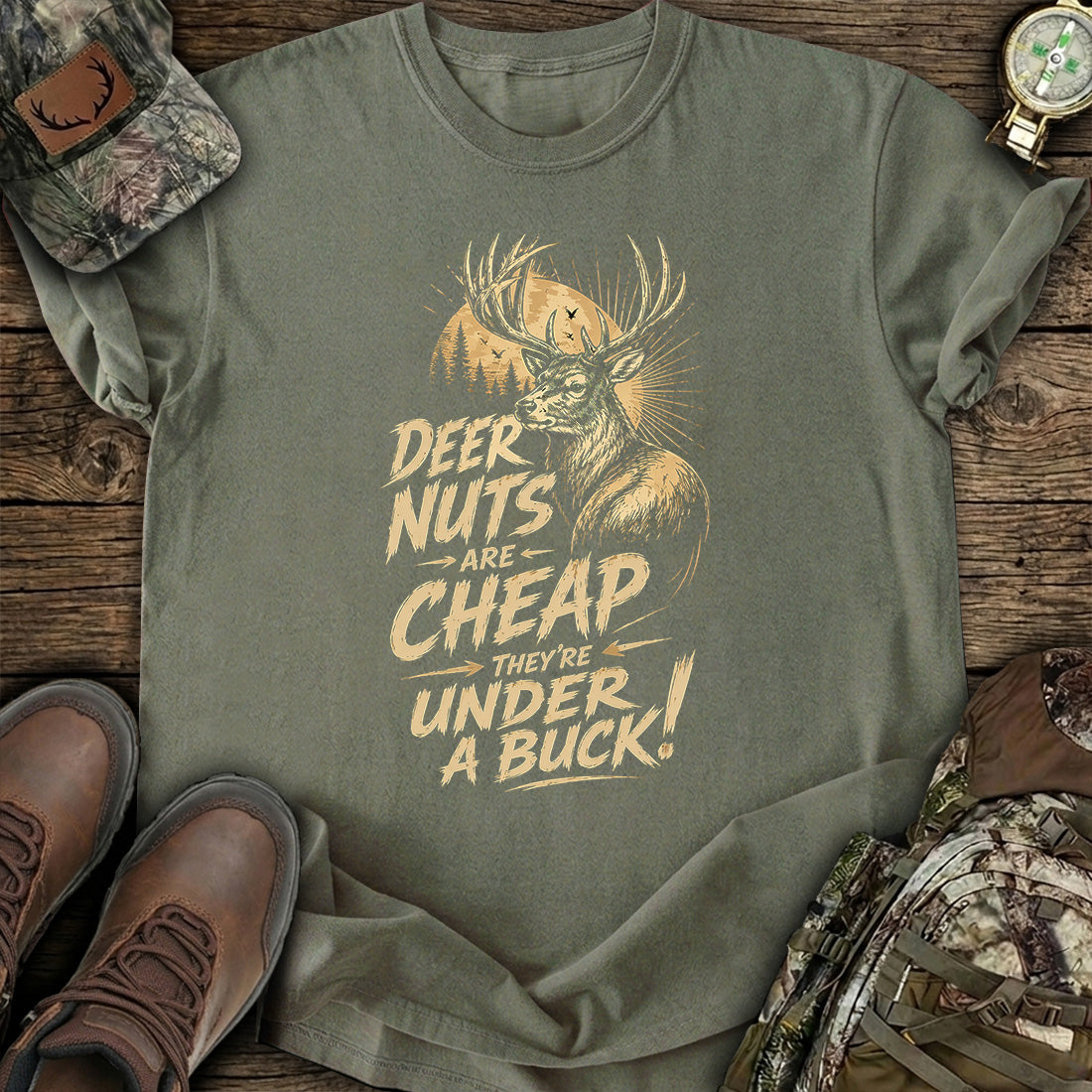 Deer Nuts Cheap Funny T-Shirt product image 6