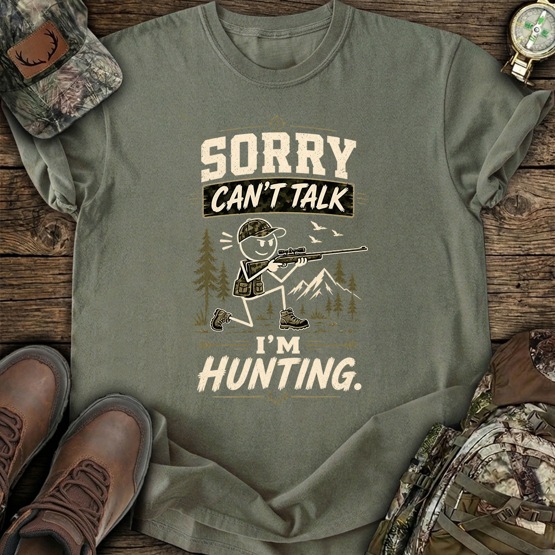 Sorry I'm Hunting T-Shirt product image 2