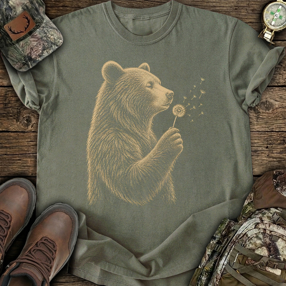 Cute Bear Dandelion T-Shirt product image 6
