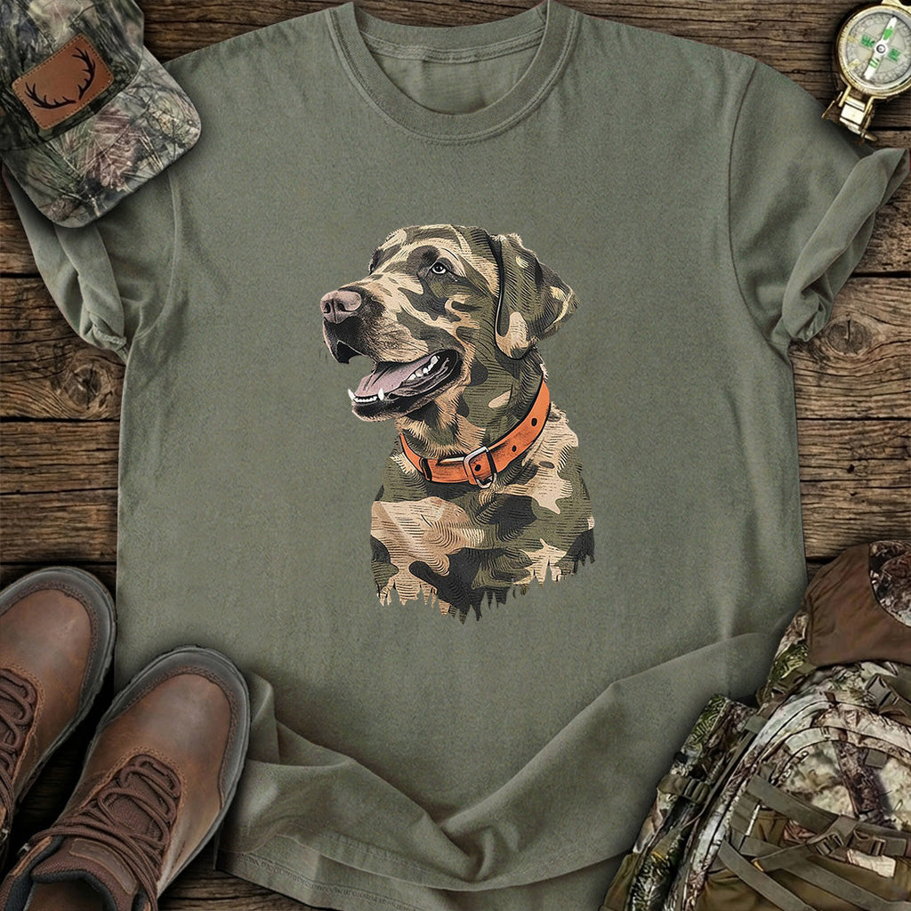 Camo Hunting Dog T-Shirt product image 1