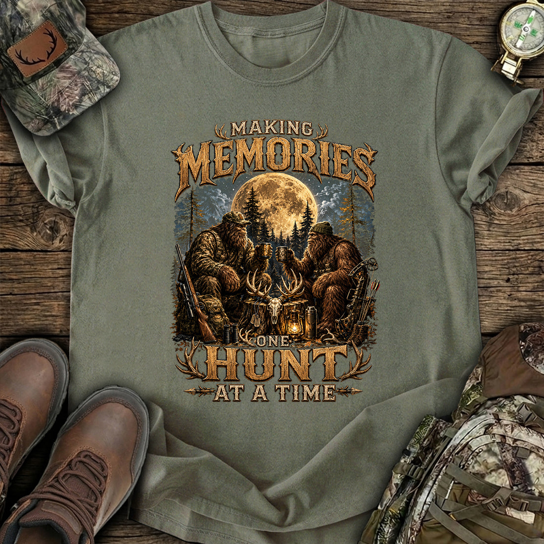 Bigfoot Hunt Memories T-Shirt product image 6