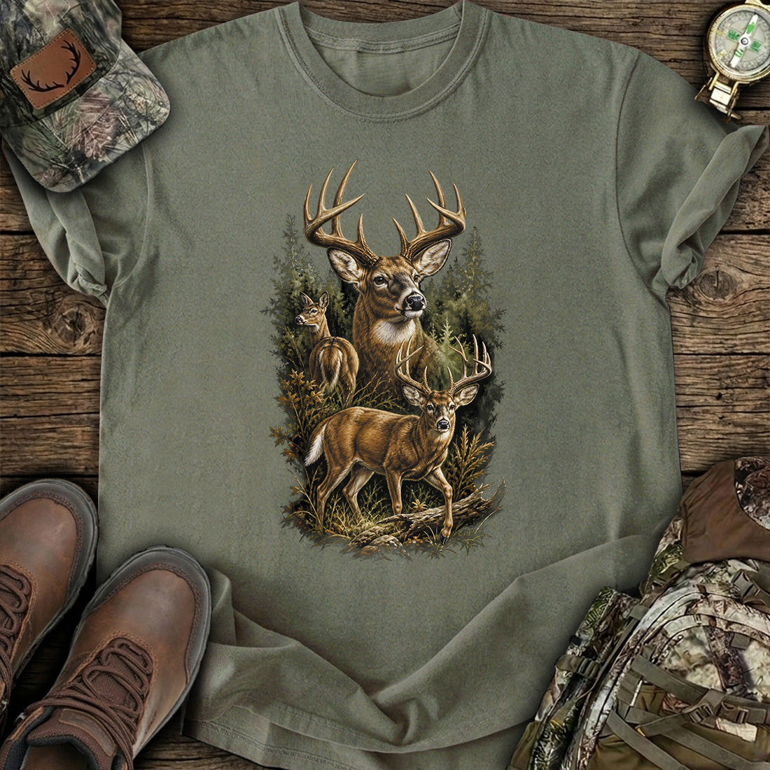Whitetail Deer Hunting T-Shirt product image 4