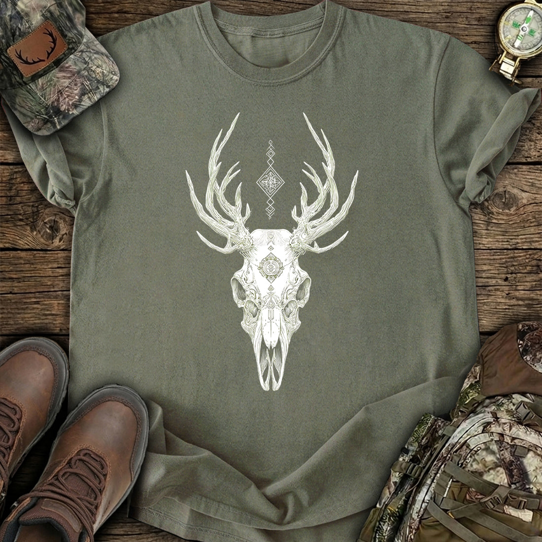 Sacred Deer Skull T-Shirt product image 3