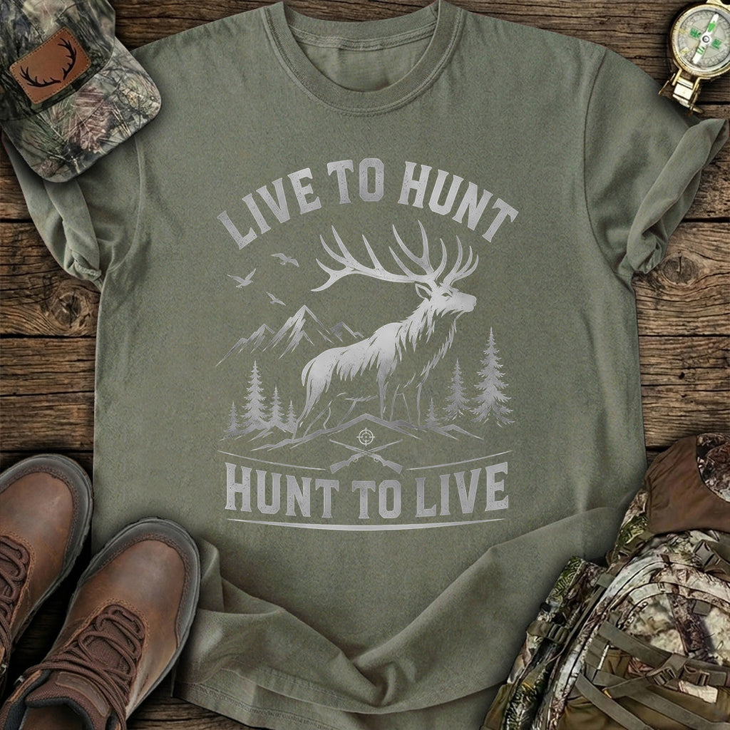 Live To Hunt Elk T-Shirt product image 7