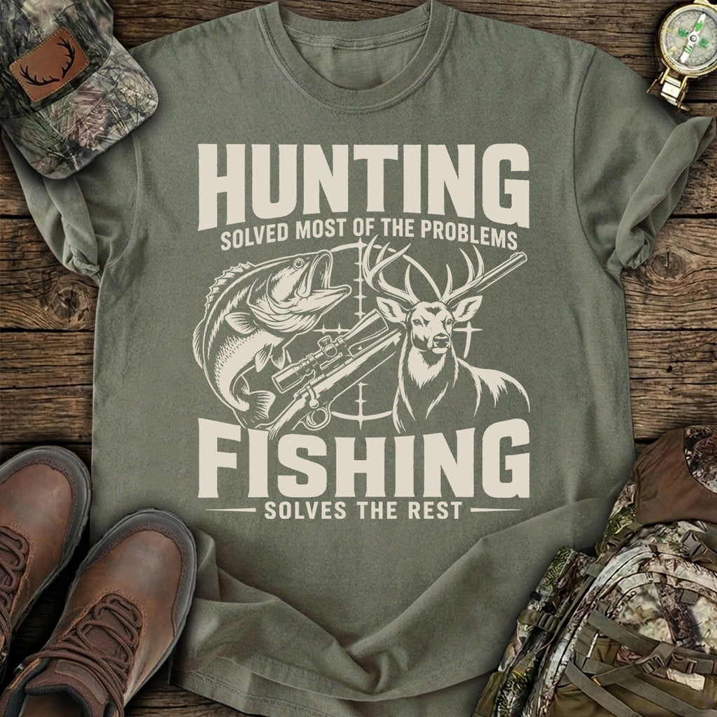Hunting Fishing Therapy T-Shirt product image 5