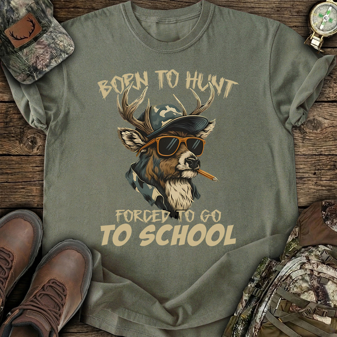 Funny Deer School T-Shirt product image 2