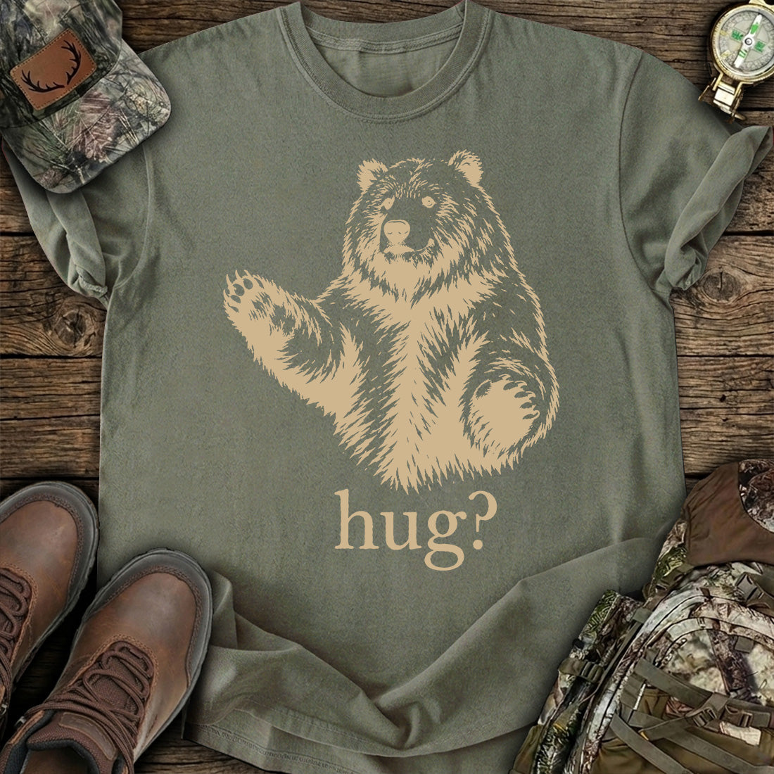 Bear Hug Warning T-Shirt product image 4