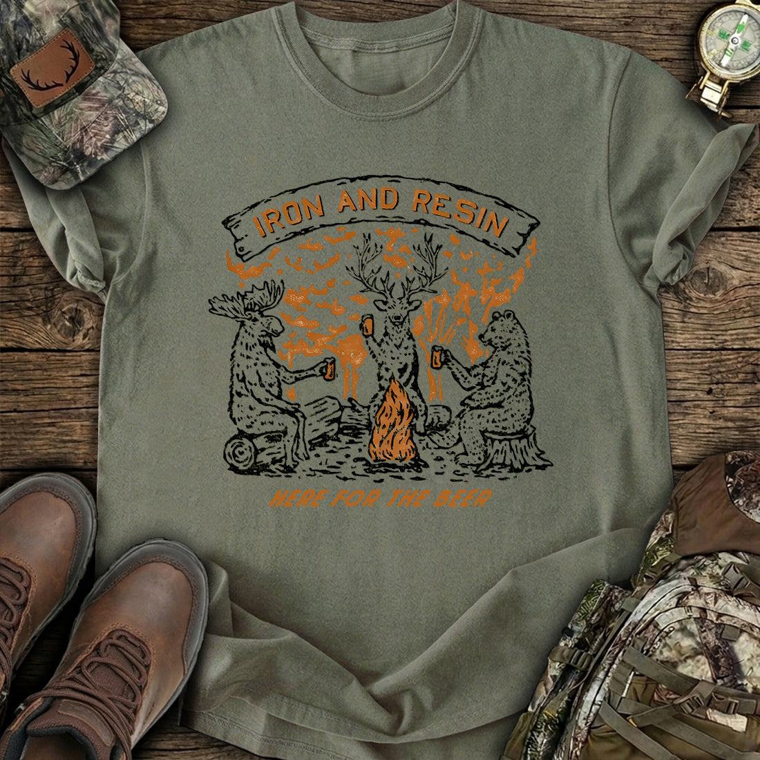 Funny Campfire Beer T-Shirt product image 7