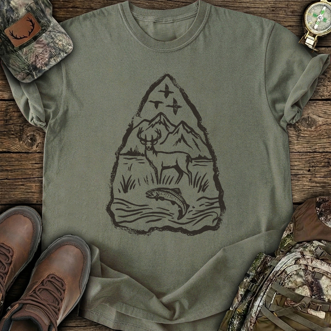 Deer Fishing T-Shirt product image 2