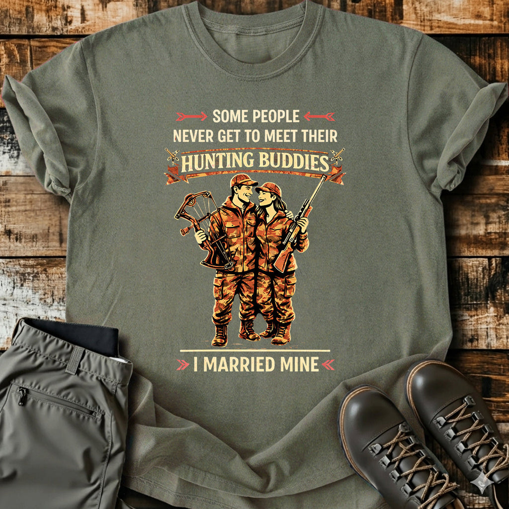 Hunting Couple Funny T-Shirt product image 5