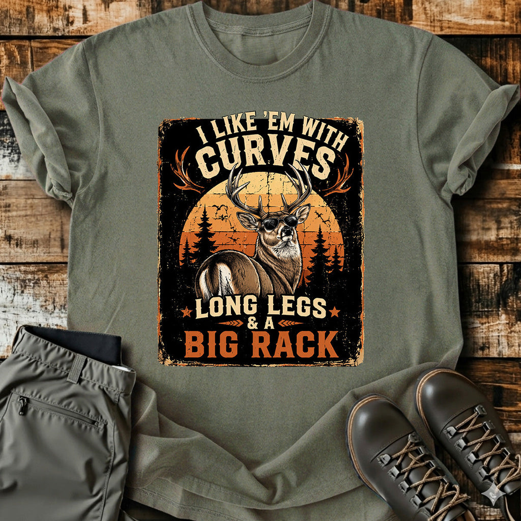 Big Rack Buck Hunting Joke T-Shirt product image 6