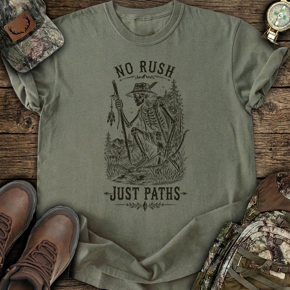 Skeleton Hunting Archer T-Shirt product image 5
