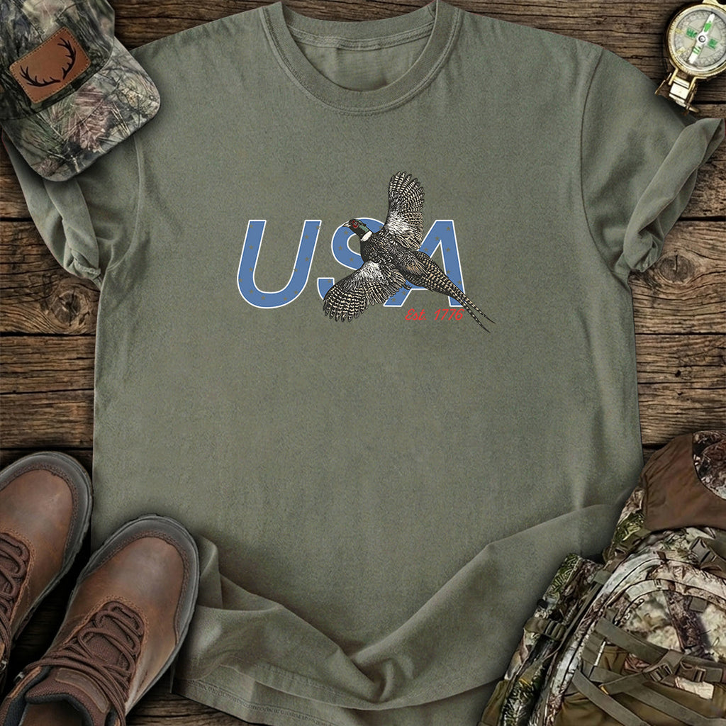 USA Pheasant Hunting T-Shirt product image 7
