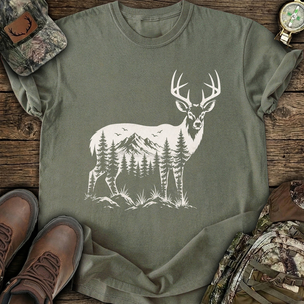 Mountain Deer Hunter T-Shirt product image 6