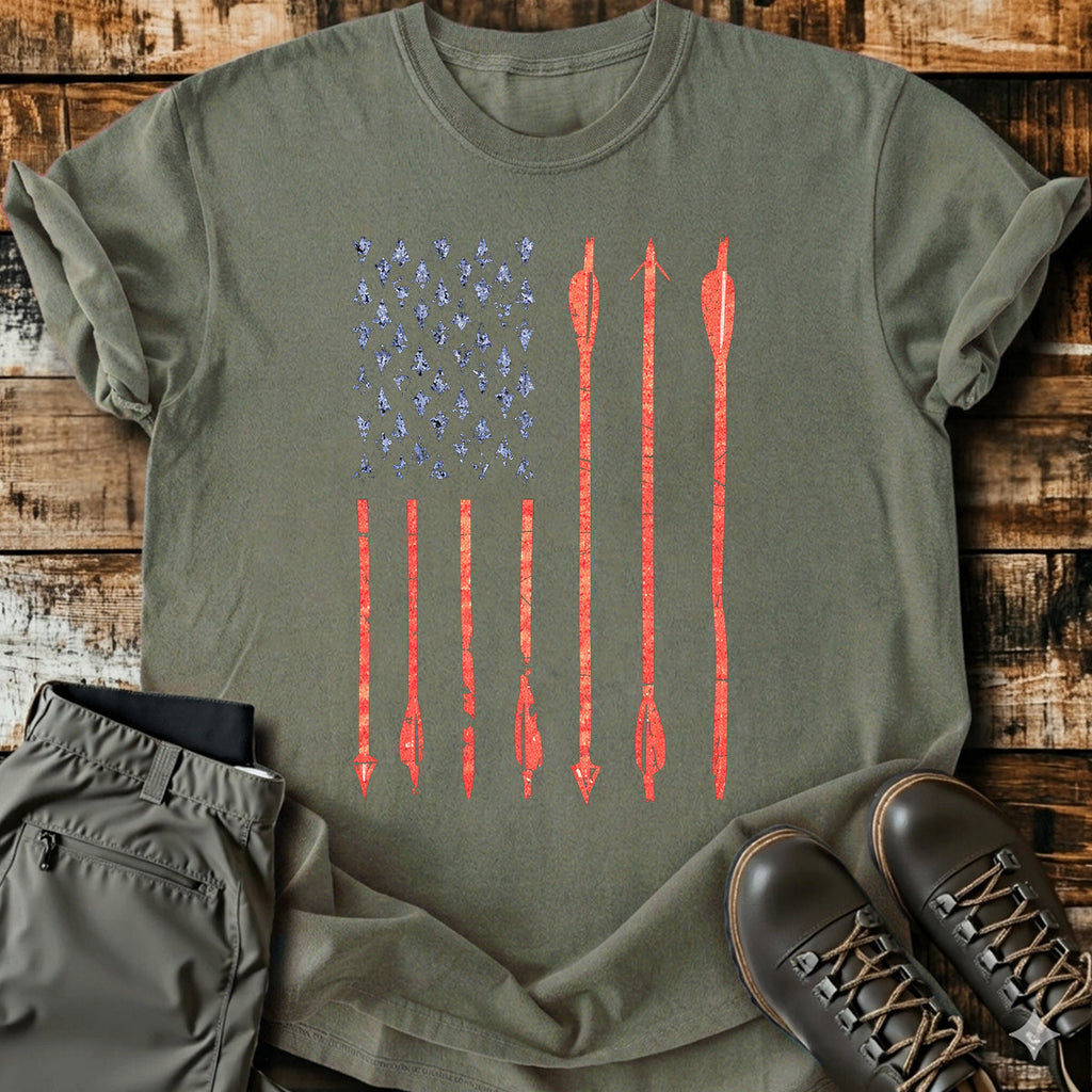 Archery USA Flag T-Shirt product image 5