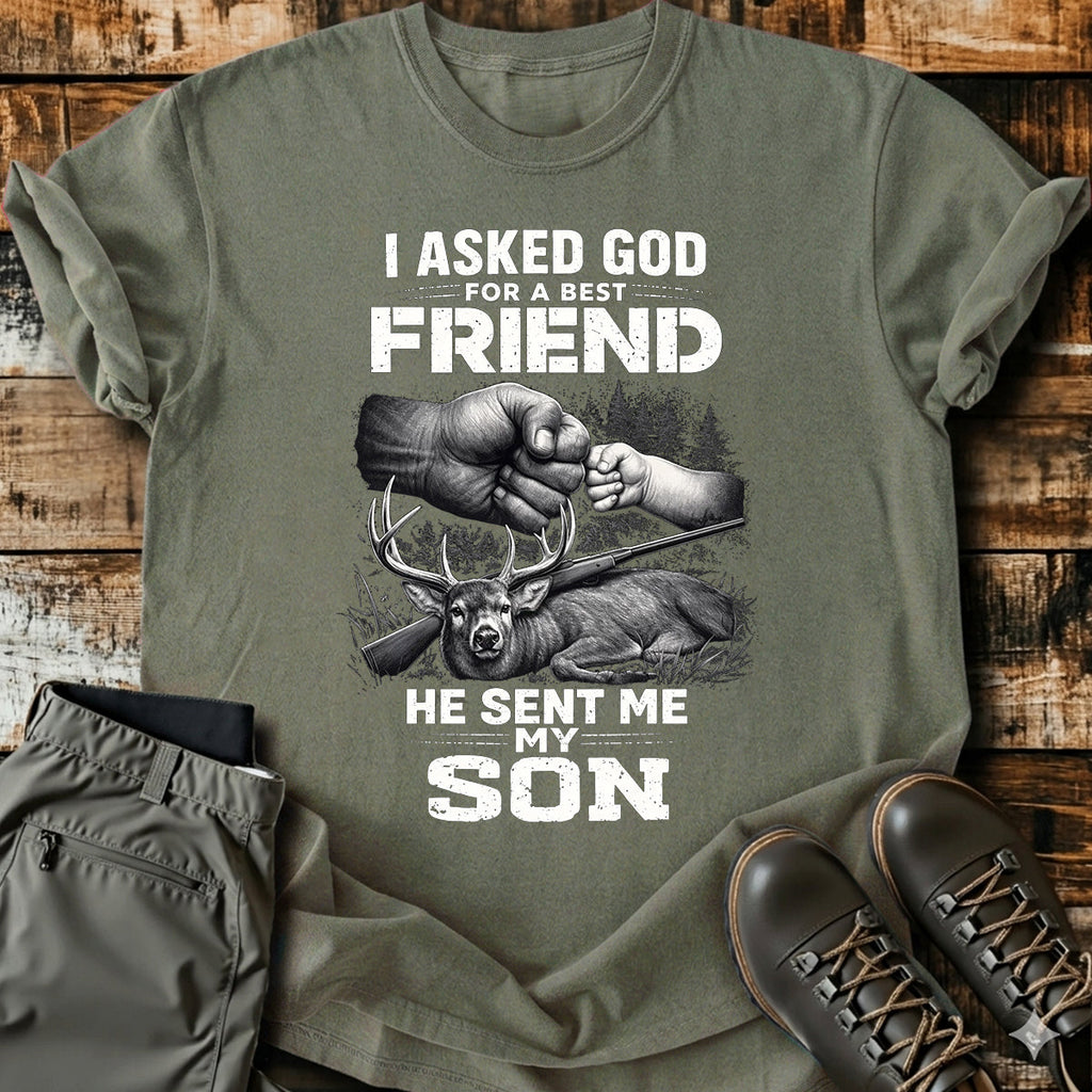Father Son Deer Hunting T-Shirt product image 2
