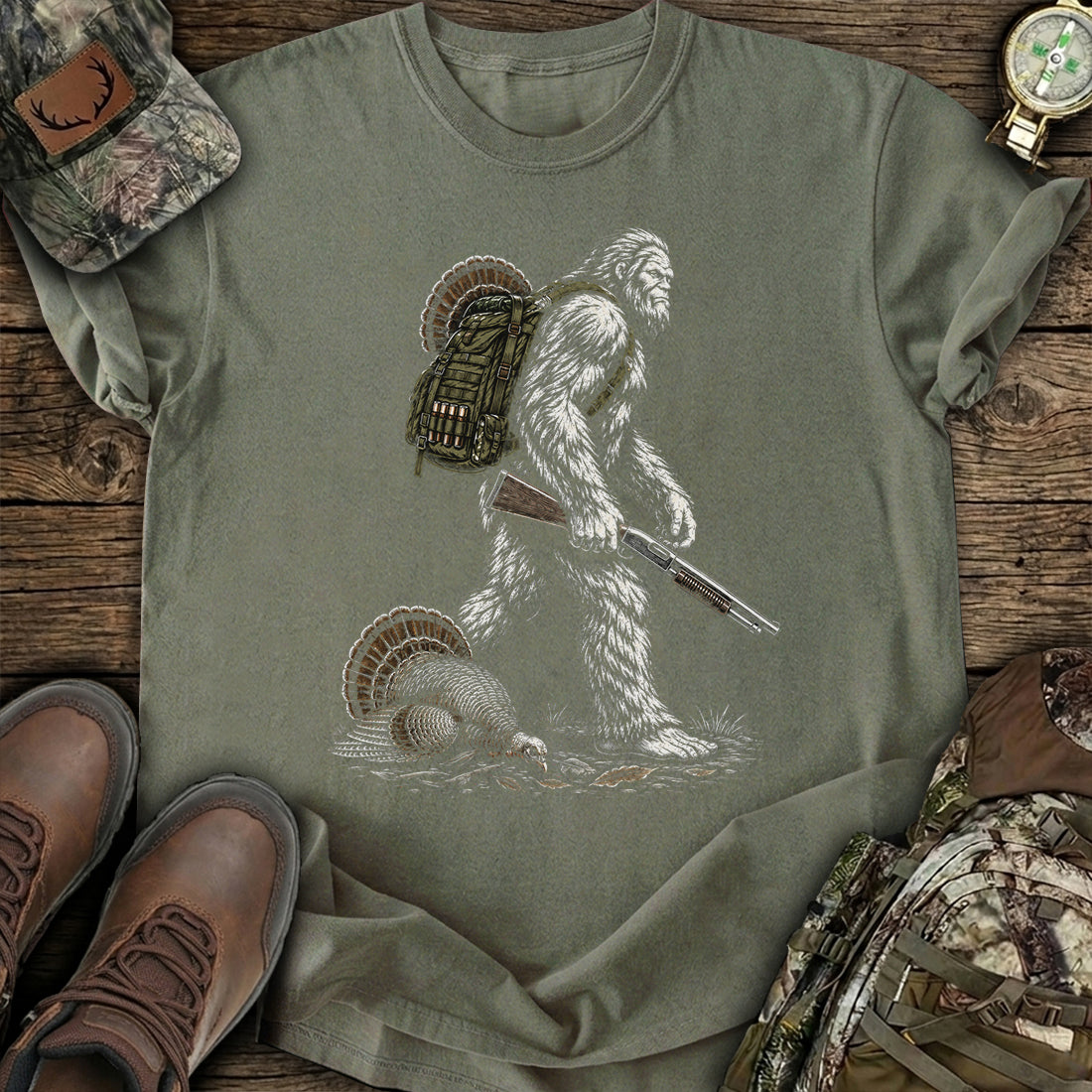 Sasquatch Turkey Reaper T-Shirt product image 2