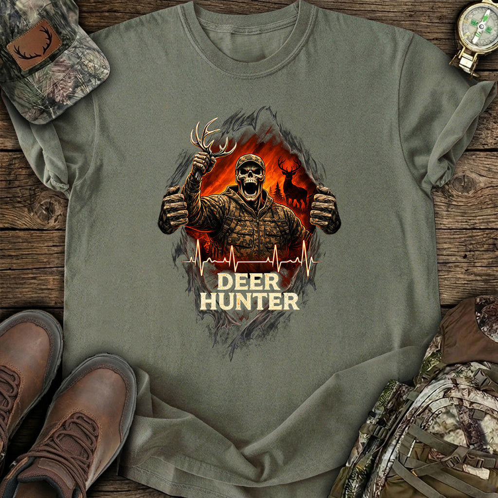 Deer Hunter Skull Graphic T-Shirt product image 6