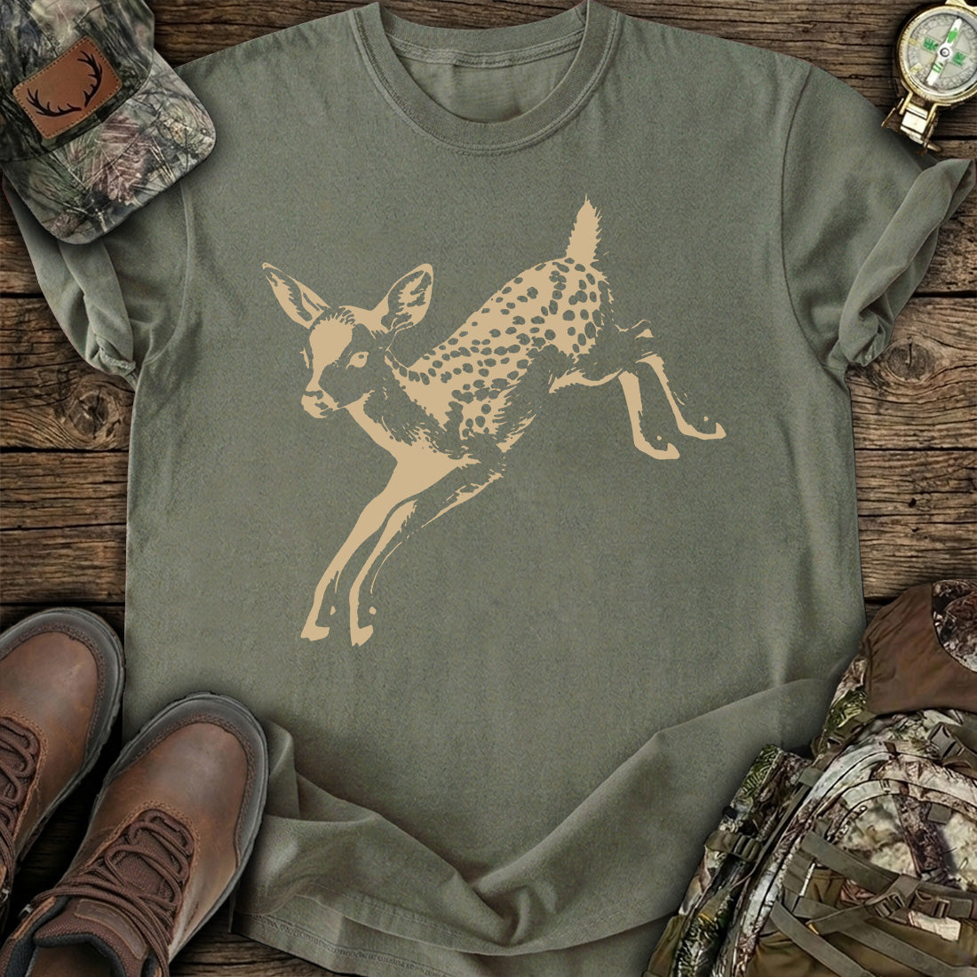 Spotted Fawn Leap T-Shirt product image 3