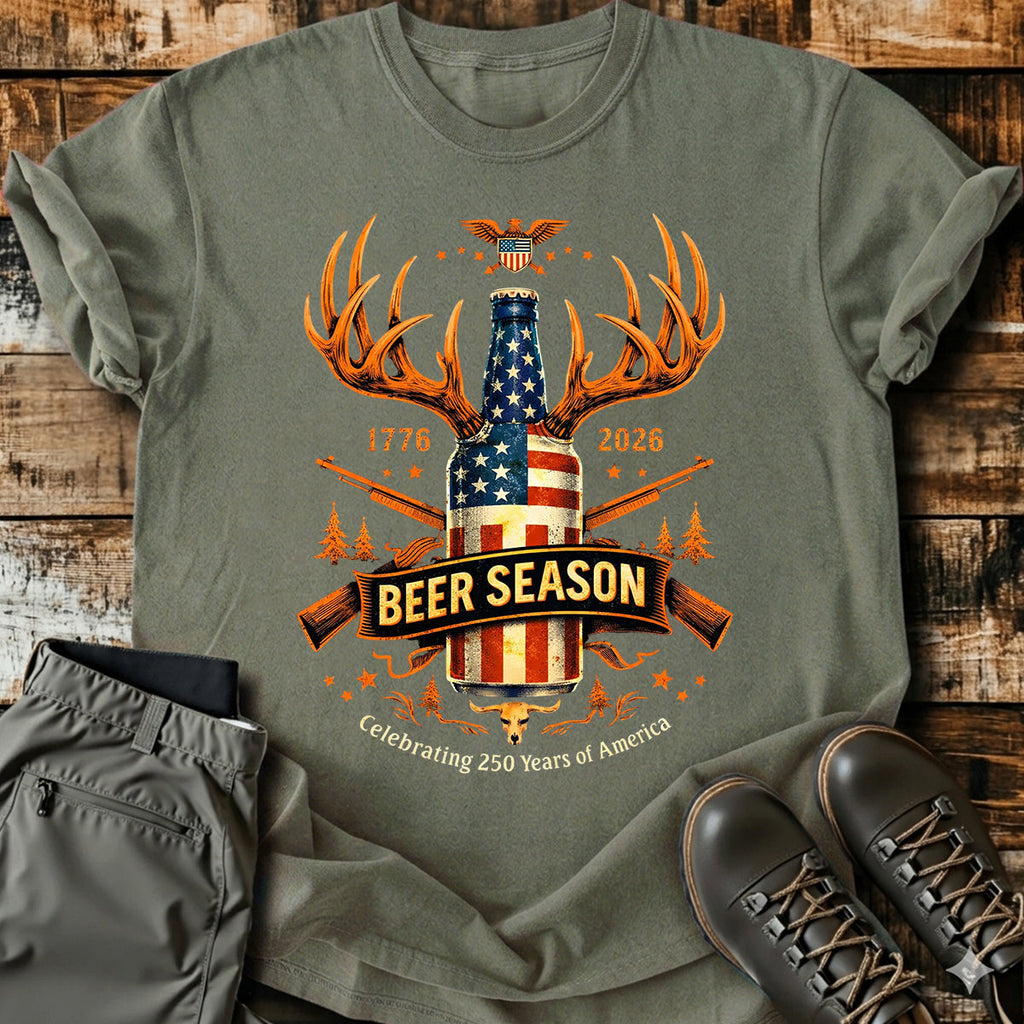 Beer Season USA Hunting T-Shirt product image 5