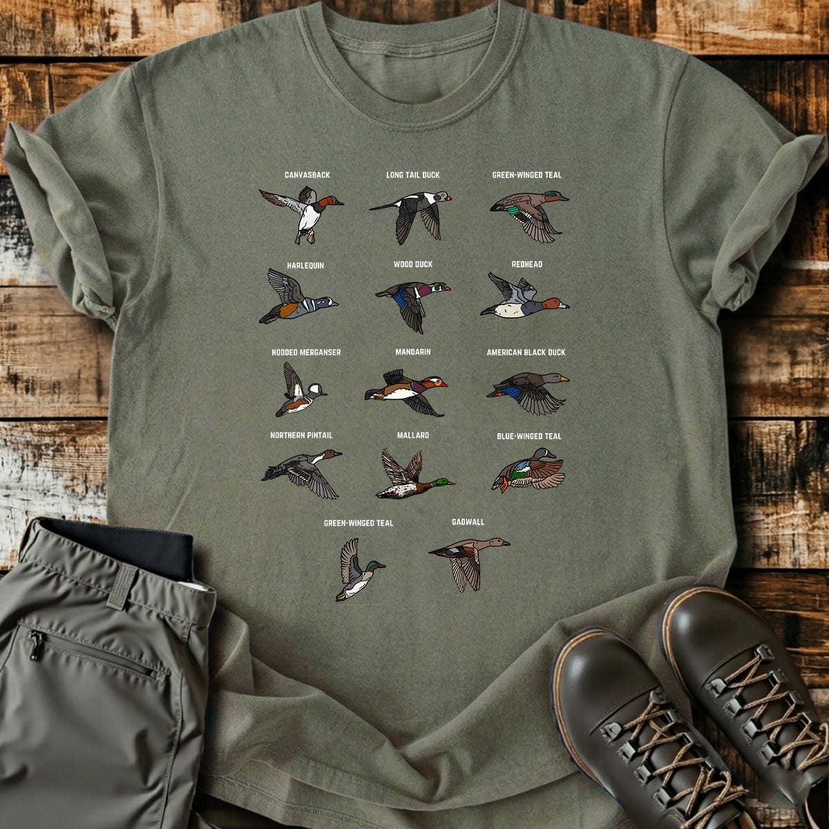 Duck Species Hunting Guide T-Shirt product image 1