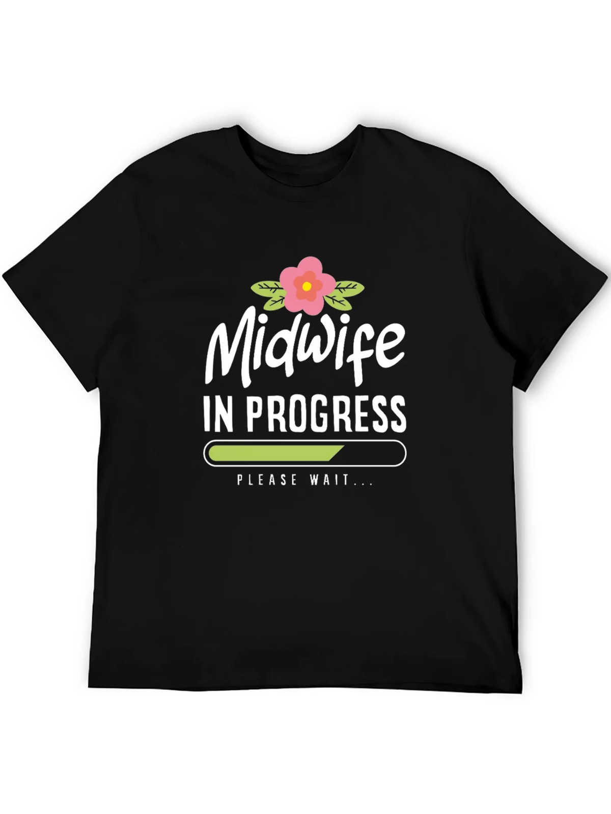 Midwife In Progress Black T-Shirt product image 5