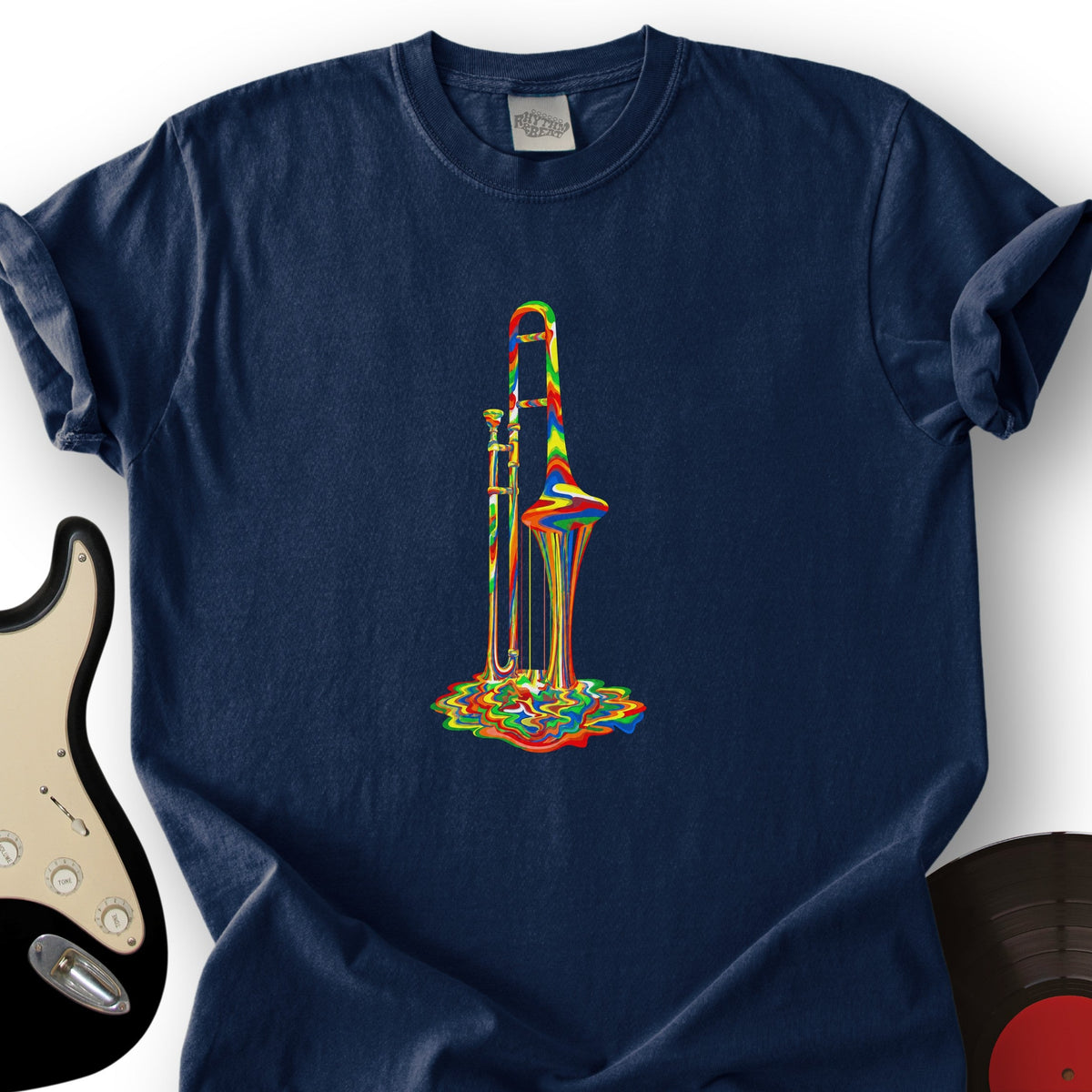 Melting Rainbow Trombone T-Shirt product image 4