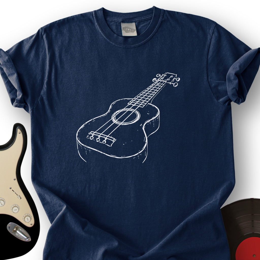 Ukulele Sketch T-Shirt product image 6