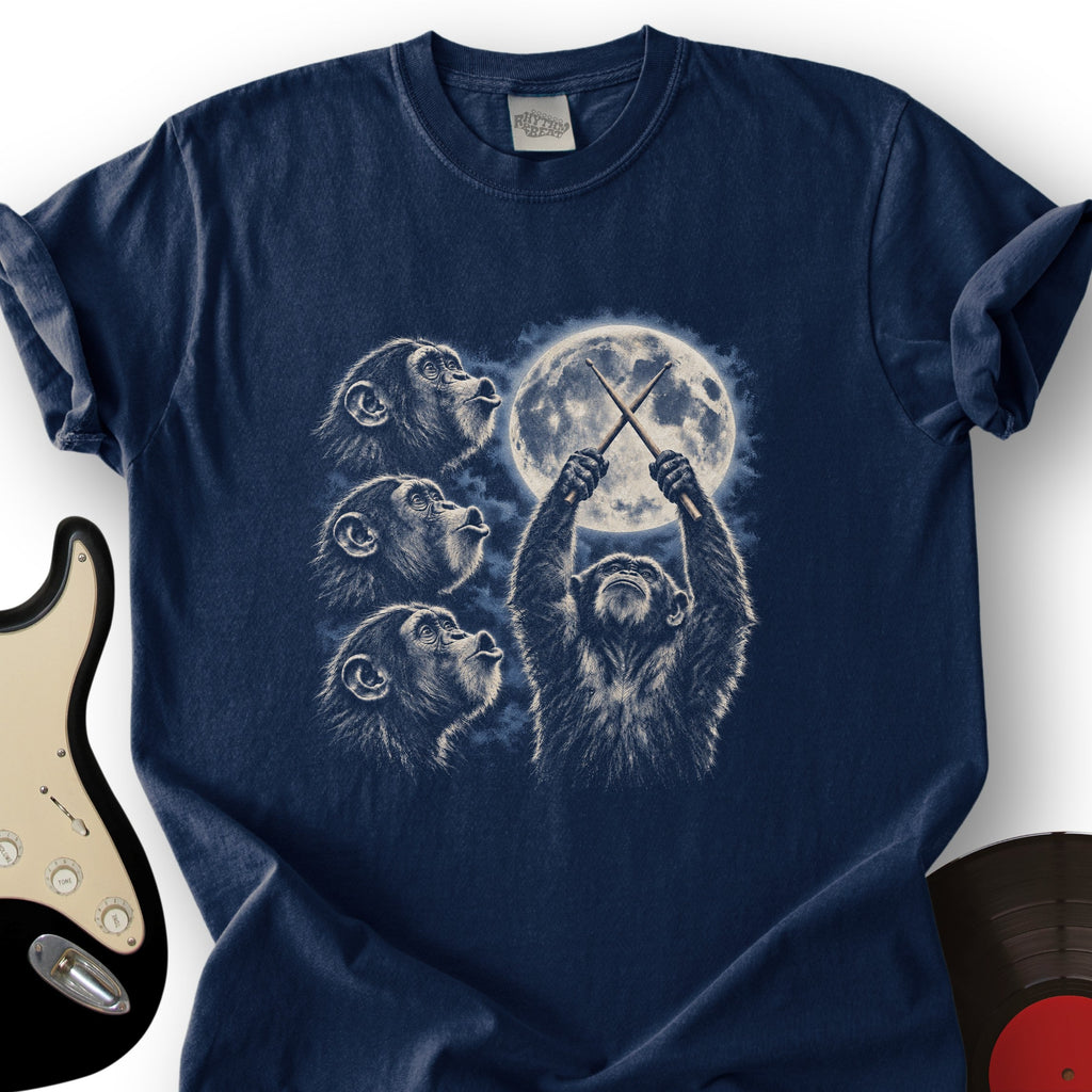 Chimp Drumstick Moon T-Shirt product image 5