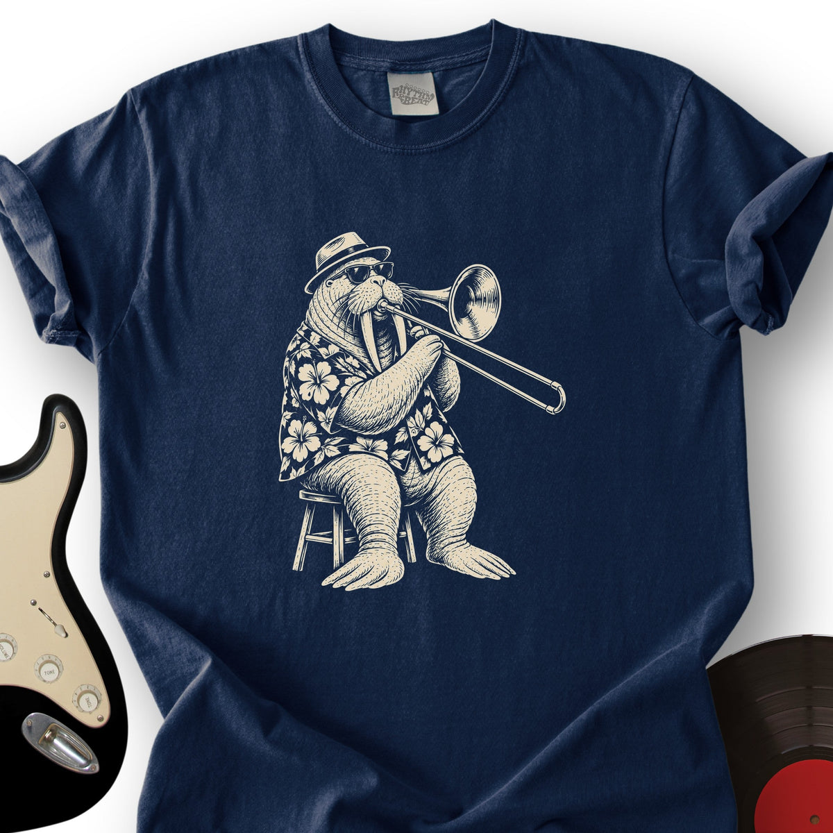 Walrus Trombone T-Shirt product image 5