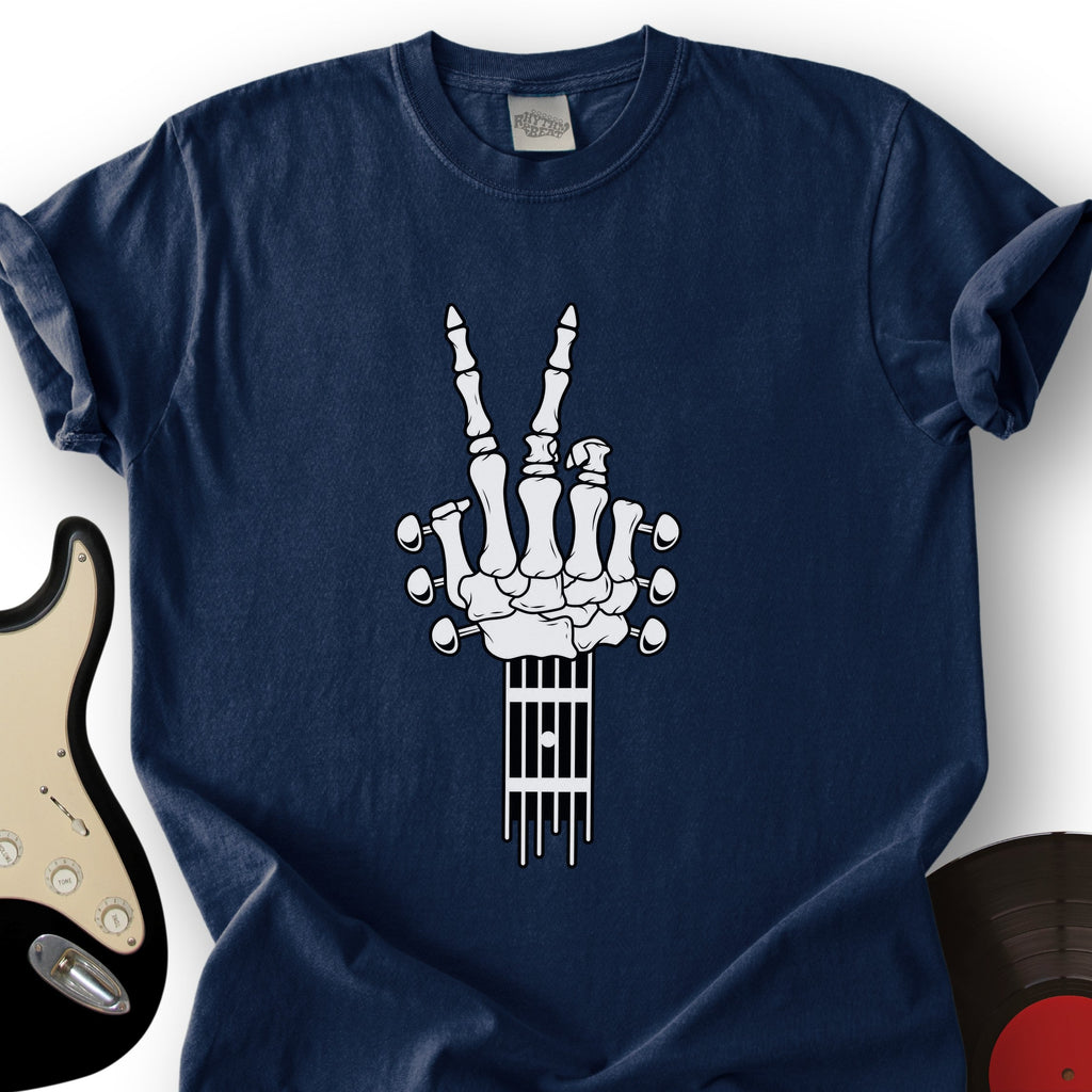 Skeleton Peace Guitar T-Shirt product image 8